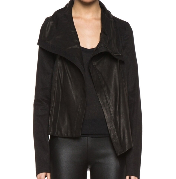 Vince Shawl Collar Leather Jacket. S - Picture 1 of 12